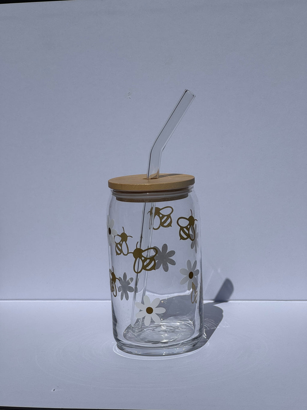 Flower Bees - Glass Tumbler